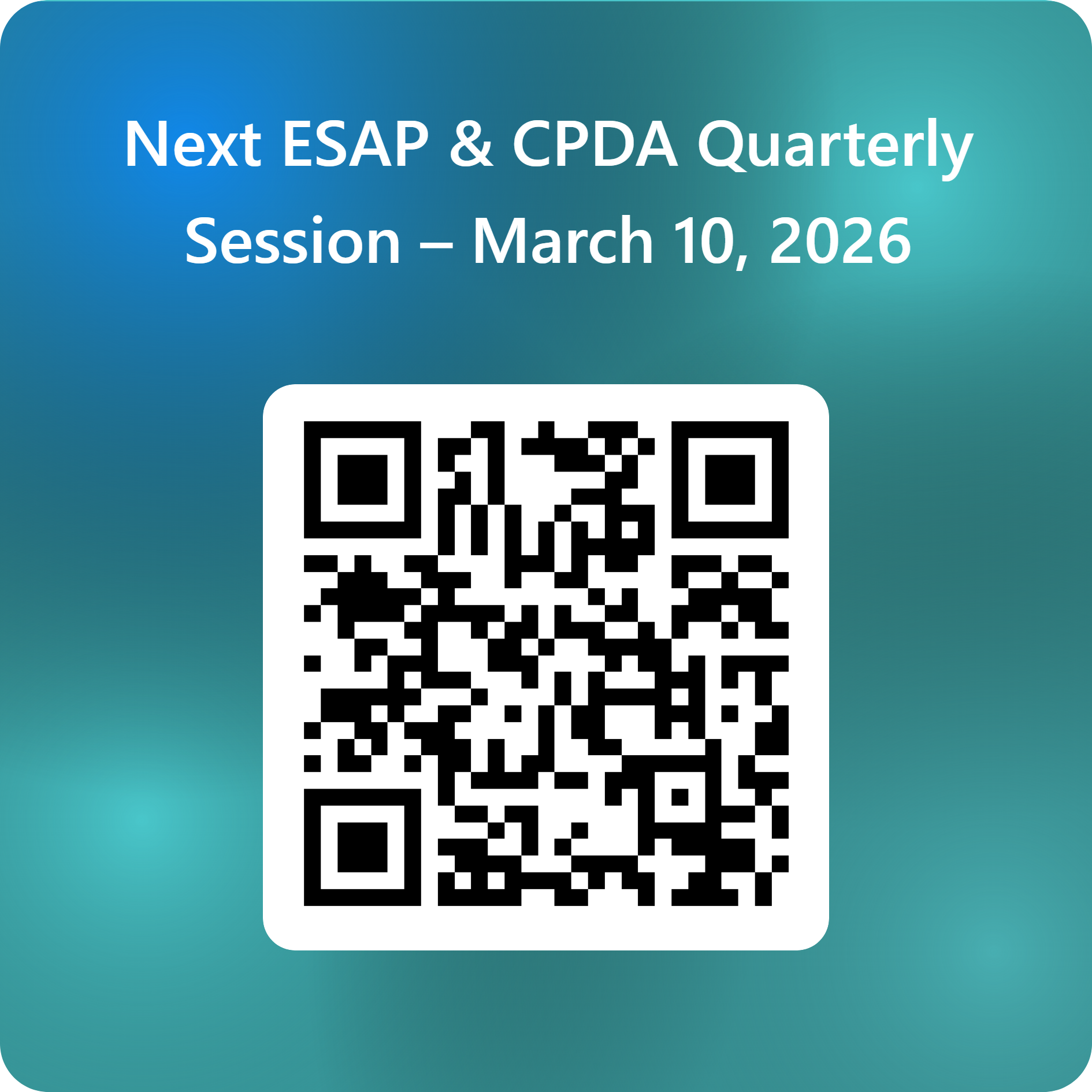QR Code for March 10 RSVP